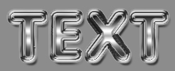 Metallic Text Effect Tutorial: Final Result
