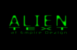 Alien Text Tutorial: Final Result