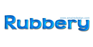 Rubbery Text Tutorial: Final Result