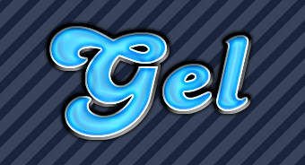 Glowing Gel Text Tutorial: Final Result
