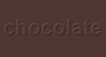 Chocolate Text Tutorial: Final Result
