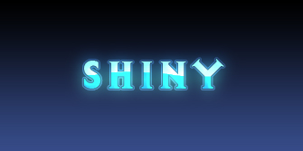 Shiny Text Tutorial: Final Result