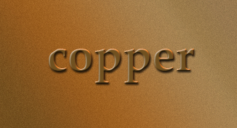 Copper Text Tutorial: Final Result