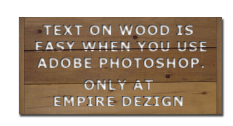 Text on Wood Tutorial: Final Result