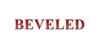 Beveled Text Tutorial: Final Result