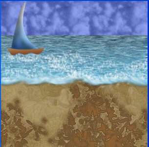 Make Scenic Sea View Boat Learn Move Tool in Photoshop Tutorial: Final Result