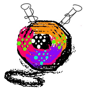 Knitting Yarn Sketch Tutorial: Final Result