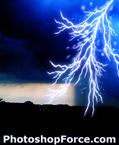 EZ Lightning Effect Tutorial: Final Result