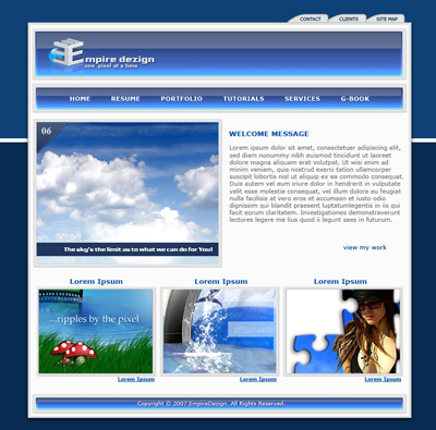 Full (Clean) Template Tutorial: Final Result (Click to enlarge)