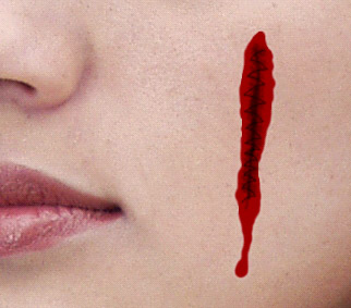 Blooding Scar Effect Tutorial: Final Result2