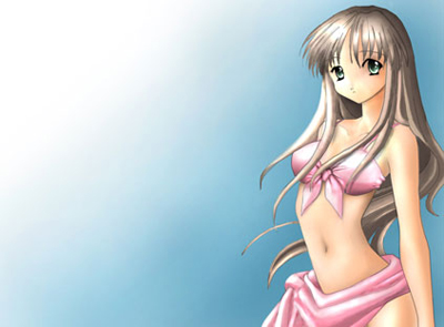 Anime Girl Wallpaper Tutorial: Final Result (Click to enlarge)