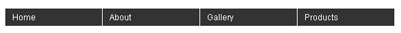 CSS Pop Up Menu 2 - Horizontal Menus