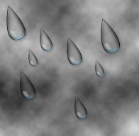 Cool Rain Drops Tutorial: Final Result