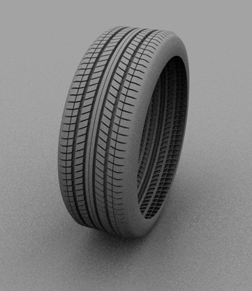 Modelling a Tire Thread Tutorial: Final Result