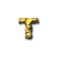 Gold Nugget Font Tutorial: Final Result