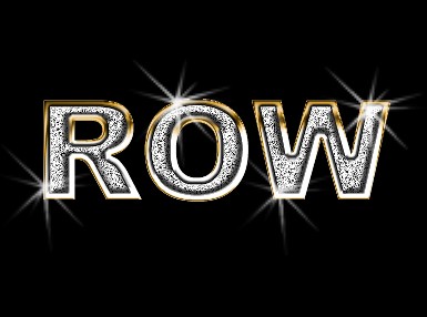 Rap Diamon Bling or Sandy Text Effect Tutorial: Final Result