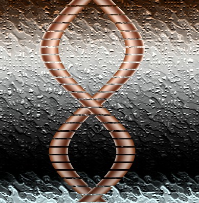 Draw Copper Metal Wire Cable or Pipe Technique Tutorial: Final Result