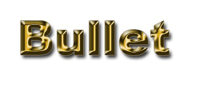 Antique Golden Text Bullet Effect Tutorial: Final Result