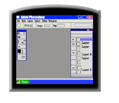 computer screen. acheave Computer screen