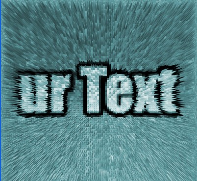 Fast Moving or Underwater Text Effect Tutorial: Final Result