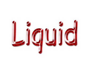 Satin and Flowing Liquid Style Font Tutorial: Final Result