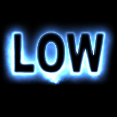 Glowing Shadow Text Effect Tutorial: Final Result