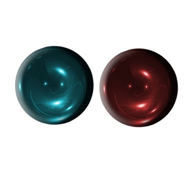 Hollow Shiny Metallic Spheres Tutorial: Final Result