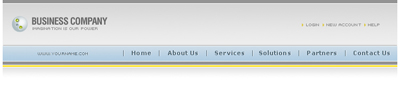 A Simple Page Header Tutorial: Final Result (Click to enlarge)