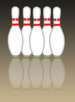 Drawing a Bowling Pin Tutorial: Final Result
