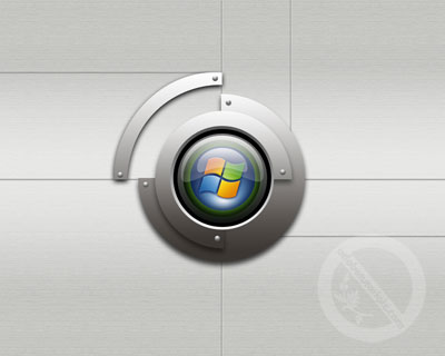 Futuristic Windows Vista Wallpaper Tutorial: Final Result (Click to enlarge)