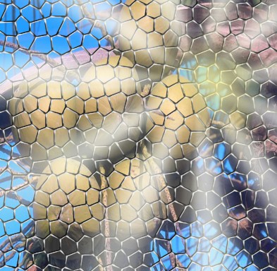 Mosaic of a Palm Tree and Fruit Tutorial: Final Result