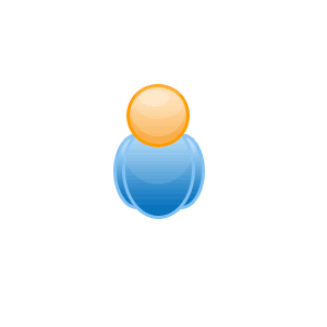 Blue Person Icon