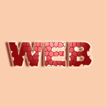 Honey Web Comb Like Text Effect