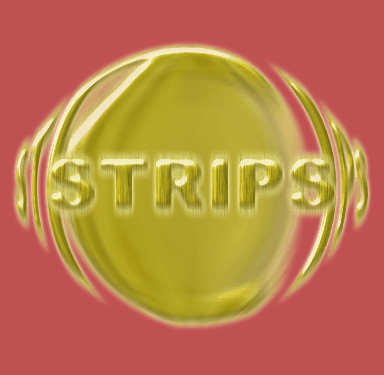 Satin or Brushed Brass Metal Text Effect