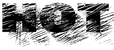 Text Filled with Lines Tutorial: Final Result