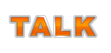 Text with Metal Border Tutorial: Final Result