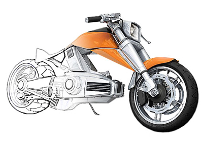 3D Render to Wireframe Effect Tutorial: Final Result (Click to enlarge)