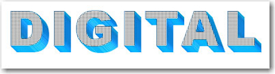 3D Digital Text Effect Tutorial: Final Result