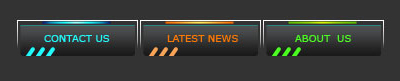 Cool Navigation Bar / Buttons Tutorial: Final Result