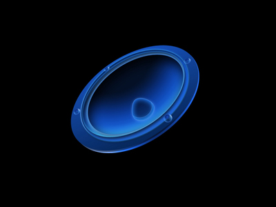 Create Blue Speaker Tutorial: Final Result (Click to enlarge)
