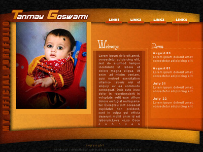 Portfolio Layout Tutorial: Final Result (Click to enlarge)