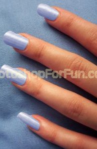 Manipulating Nails by Increasing Length and Changing Shade Tutorial: Final Result