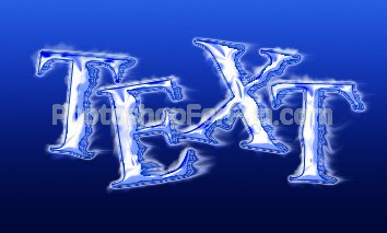 Icy Cool Text Effect Tutorial: Final Result