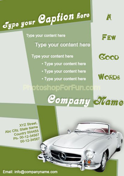 Designing a Promotional Flyer Tutorial: Final Result