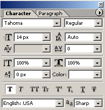 Text settings