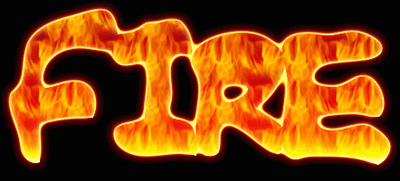 Fire Text Effect Tutorial: Final Result