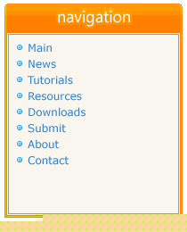 Pixel Style Navigation Box Tutorial: Final Result