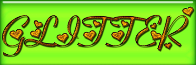 Glittery Text Tutorial: Final Result (Click to enlarge)