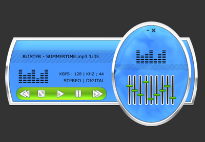 Create a mp3 Myspace Player Tutorial: Final Result