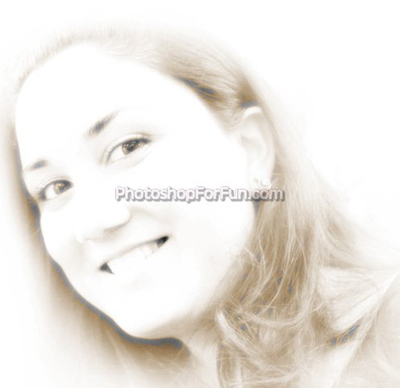 Creating an Artistic Sketch Style Portrait Effect Tutorial: Final Result